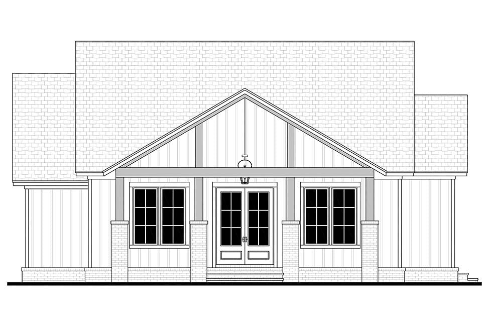 Country, Farmhouse Plan with 1596 Sq. Ft., 3 Bedrooms, 3 Bathrooms Picture 4