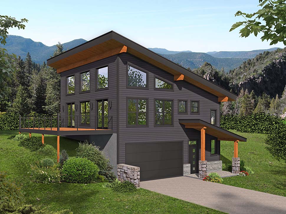 Coastal, Contemporary, Modern Plan with 1008 Sq. Ft., 2 Bedrooms, 2 Bathrooms Picture 5