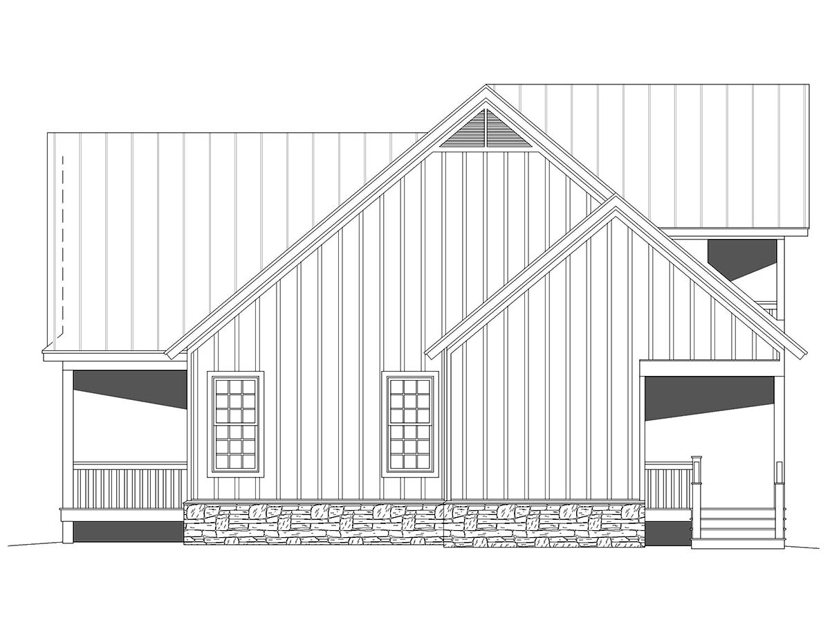 House Plan 80919 - Traditional Style with 2045 Sq Ft, 3 Bed, 3 Ba ...
