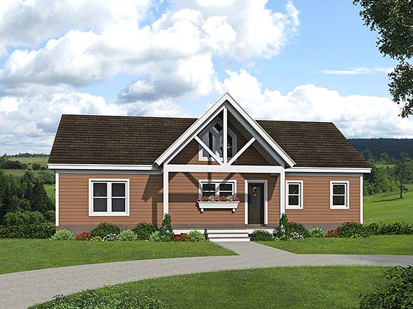 Cottage, Country, Farmhouse, Traditional House Plan 80927 with 3 Beds, 2 Baths Elevation