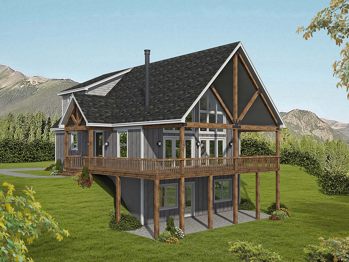 Country, Prairie, Ranch, Traditional House Plan 80928 with 4 Beds, 4 Baths Elevation