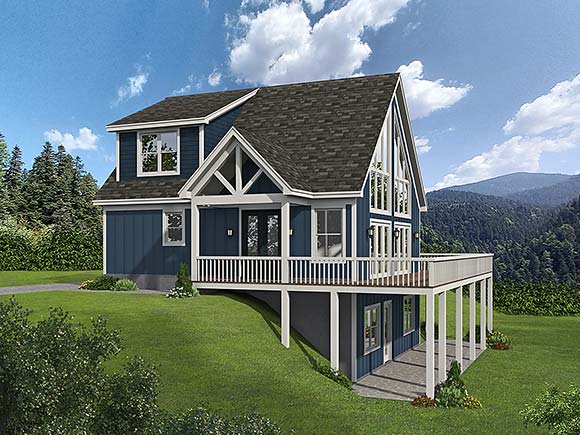 Country, French Country, Prairie, Traditional House Plan 80945 with 3 Beds, 3 Baths Elevation