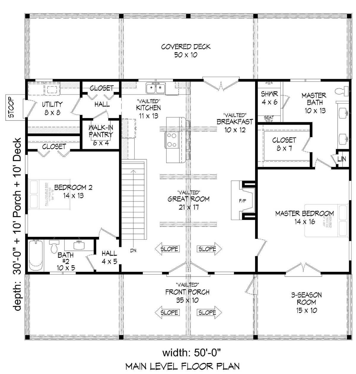 Country, Farmhouse, Ranch, Traditional House Plan 80946 with 2 Beds, 2 Baths, 1 Car Garage Level One