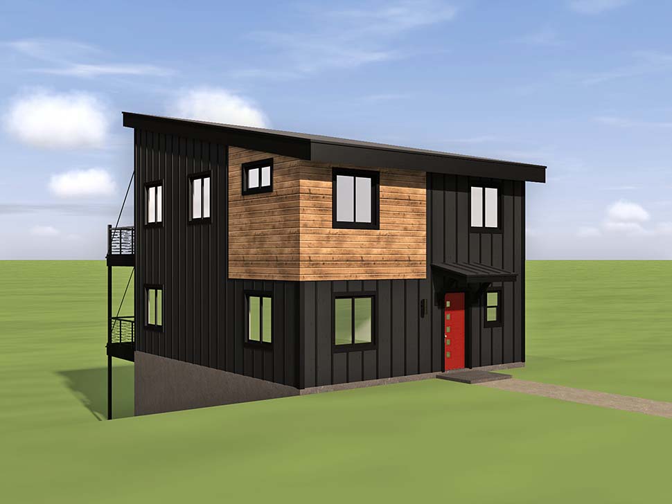 Contemporary, Modern Plan with 1500 Sq. Ft., 3 Bedrooms, 2 Bathrooms Picture 5