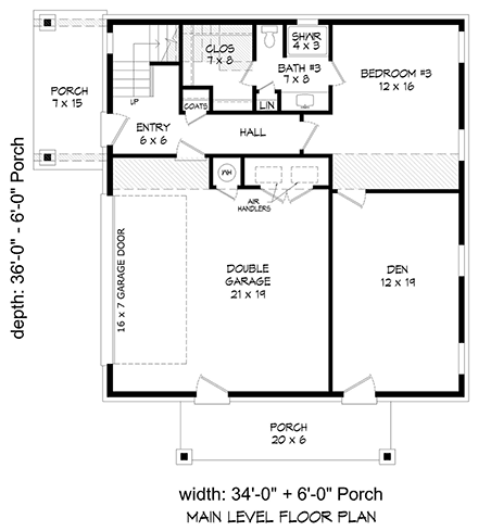 Coastal, Contemporary, Modern House Plan 80980 with 3 Beds, 4 Baths, 2 Car Garage First Level Plan