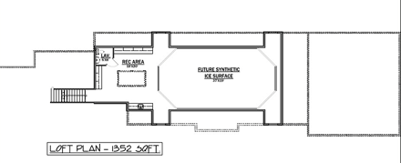 Bungalow House Plan 81107 with 2 Beds, 7 Baths, 5 Car Garage Second Level Plan