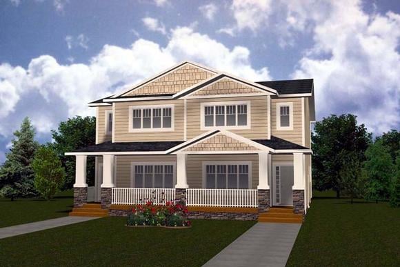 Multi-Family Plan 81123 with 6 Beds, 6 Baths Elevation