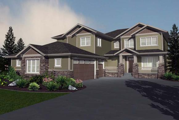 Traditional House Plan 81142 with 4 Beds, 4 Baths, 3 Car Garage Elevation