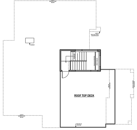 Contemporary, Modern House Plan 81184 with 3 Beds, 3 Baths, 3 Car Garage Third Level Plan