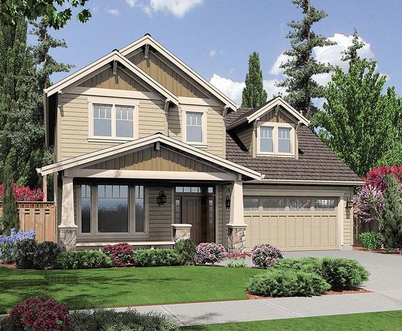 Craftsman, Traditional House Plan 81216 with 3 Beds, 3 Baths, 3 Car Garage Elevation