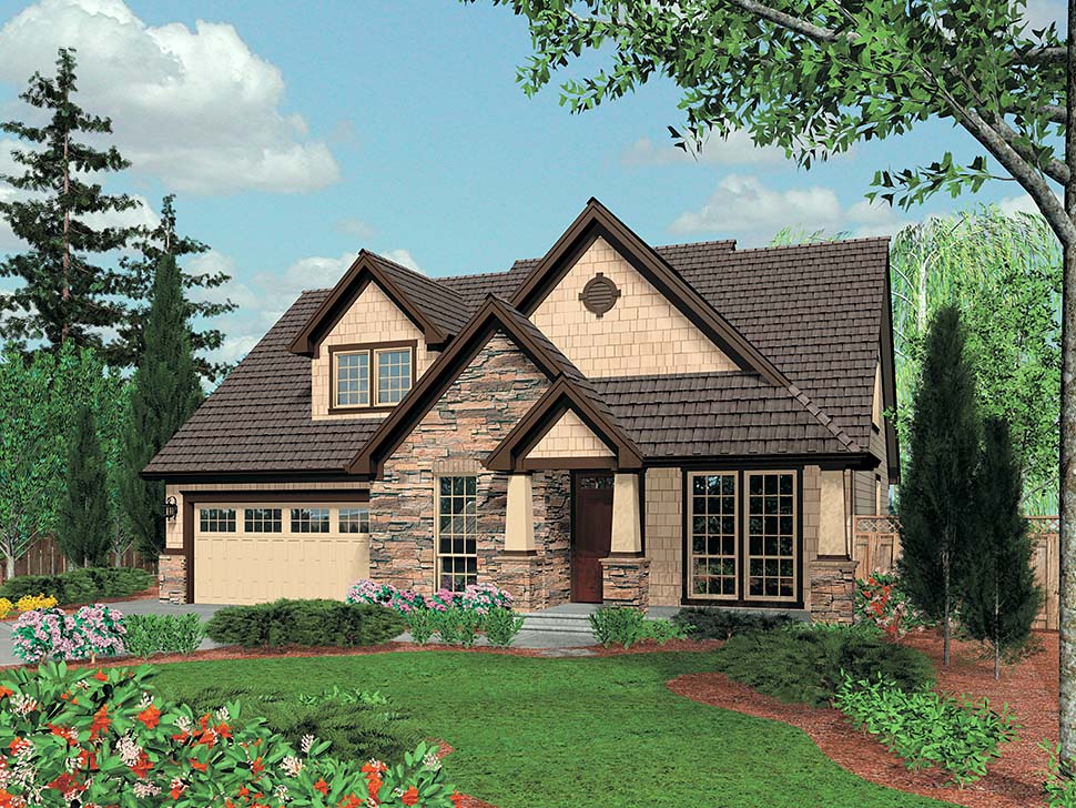 Bungalow, Craftsman Plan with 2289 Sq. Ft., 3 Bedrooms, 3 Bathrooms, 2 Car Garage Picture 5