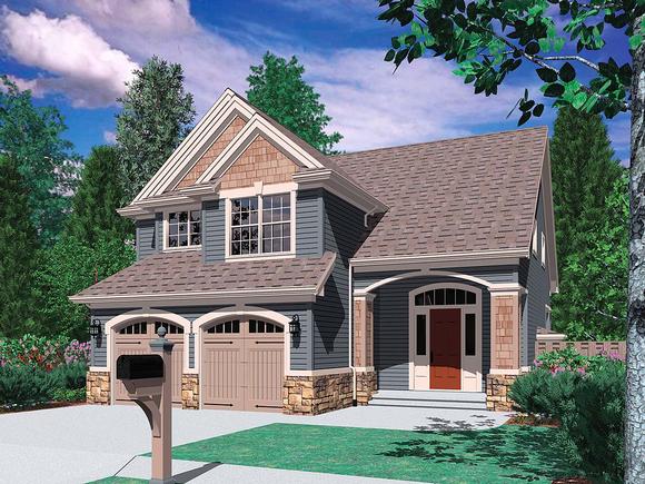 Craftsman, Traditional House Plan 81233 with 3 Beds, 3 Baths, 2 Car Garage Elevation