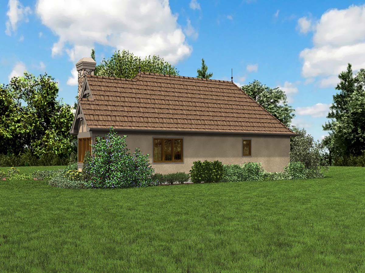 Cottage, French Country, Tudor Plan with 782 Sq. Ft., 2 Bedrooms, 1 Bathrooms Picture 2