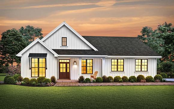 Cottage, Country, Ranch, Traditional House Plan 81241 with 3 Beds, 3 Baths, 2 Car Garage Elevation