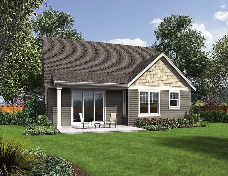 Bungalow, Craftsman Plan with 1912 Sq. Ft., 4 Bedrooms, 3 Bathrooms, 2 Car Garage Picture 6