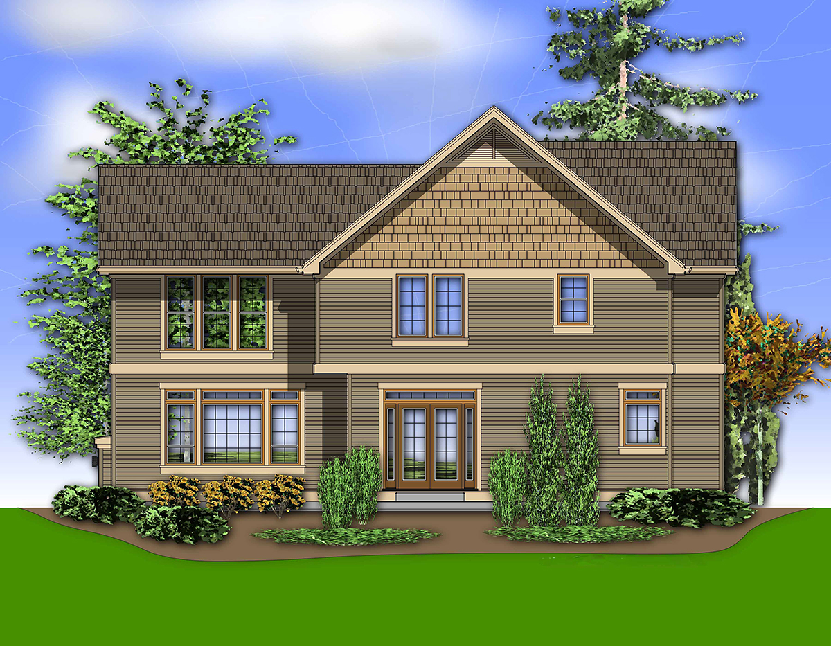 House Plan 81256 - Traditional Style with 2453 Sq Ft, 4 Bed, 2 Ba