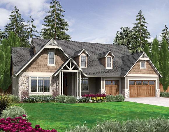 Bungalow, Craftsman, Ranch House Plan 81279 with 3 Beds, 3 Baths, 3 Car Garage Elevation