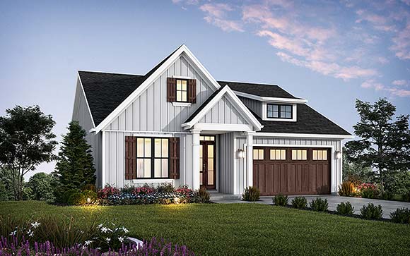 Cottage, Farmhouse, Ranch, Traditional House Plan 81336 with 3 Beds, 3 Baths, 2 Car Garage Elevation