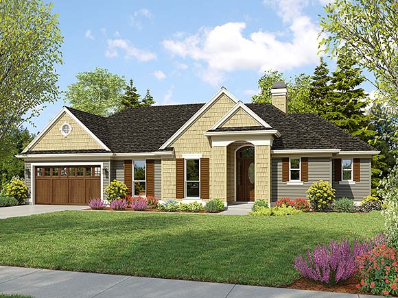 Traditional House Plan 81346 with 4 Beds, 4 Baths, 3 Car Garage Elevation