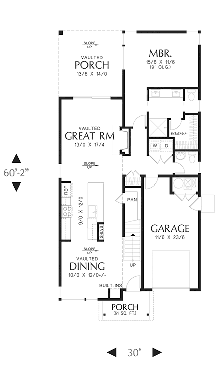 Contemporary, Modern House Plan 81353 with 4 Beds, 5 Baths, 1 Car Garage First Level Plan