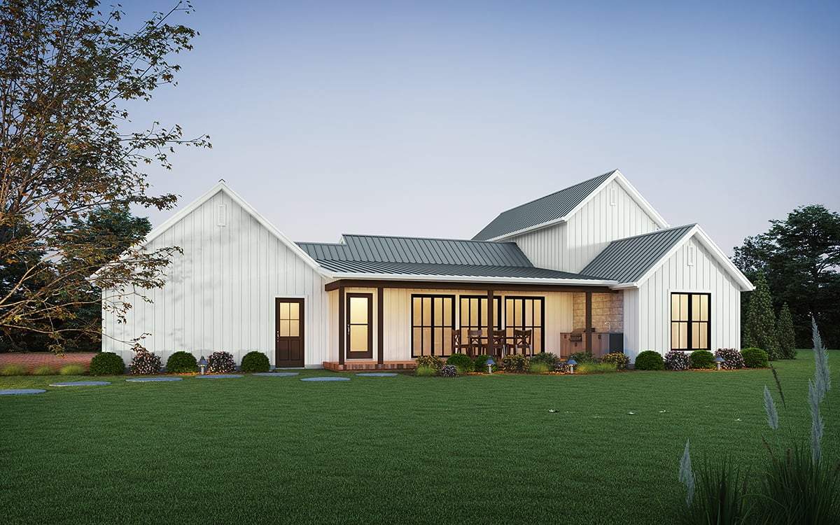 House Plan 81357 - Farmhouse Style with 2200 Sq Ft, 4 Bed, 3 Bath