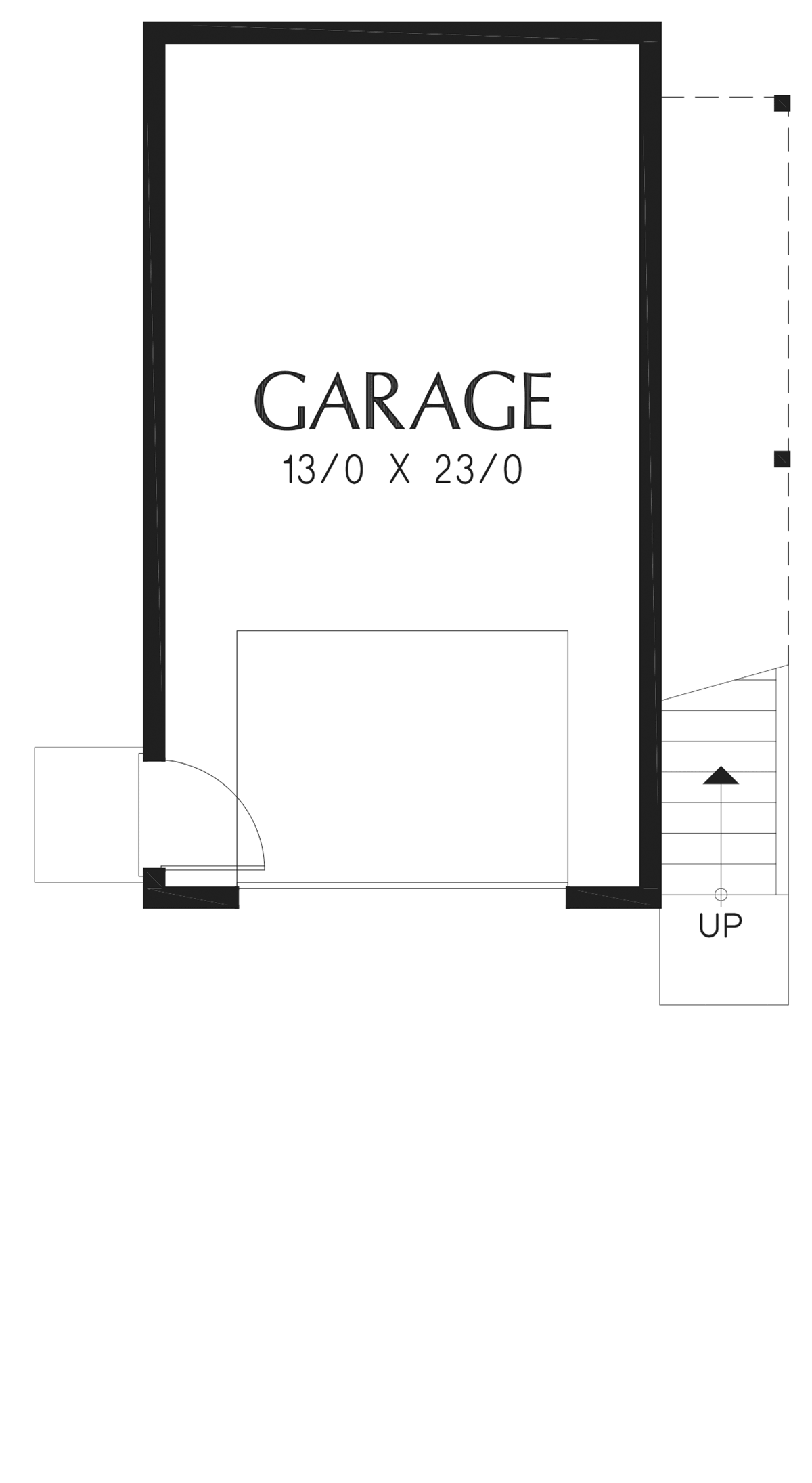 Cottage, Craftsman Garage-Living Plan 81372 with 1 Beds, 1 Baths, 1 Car Garage Level One