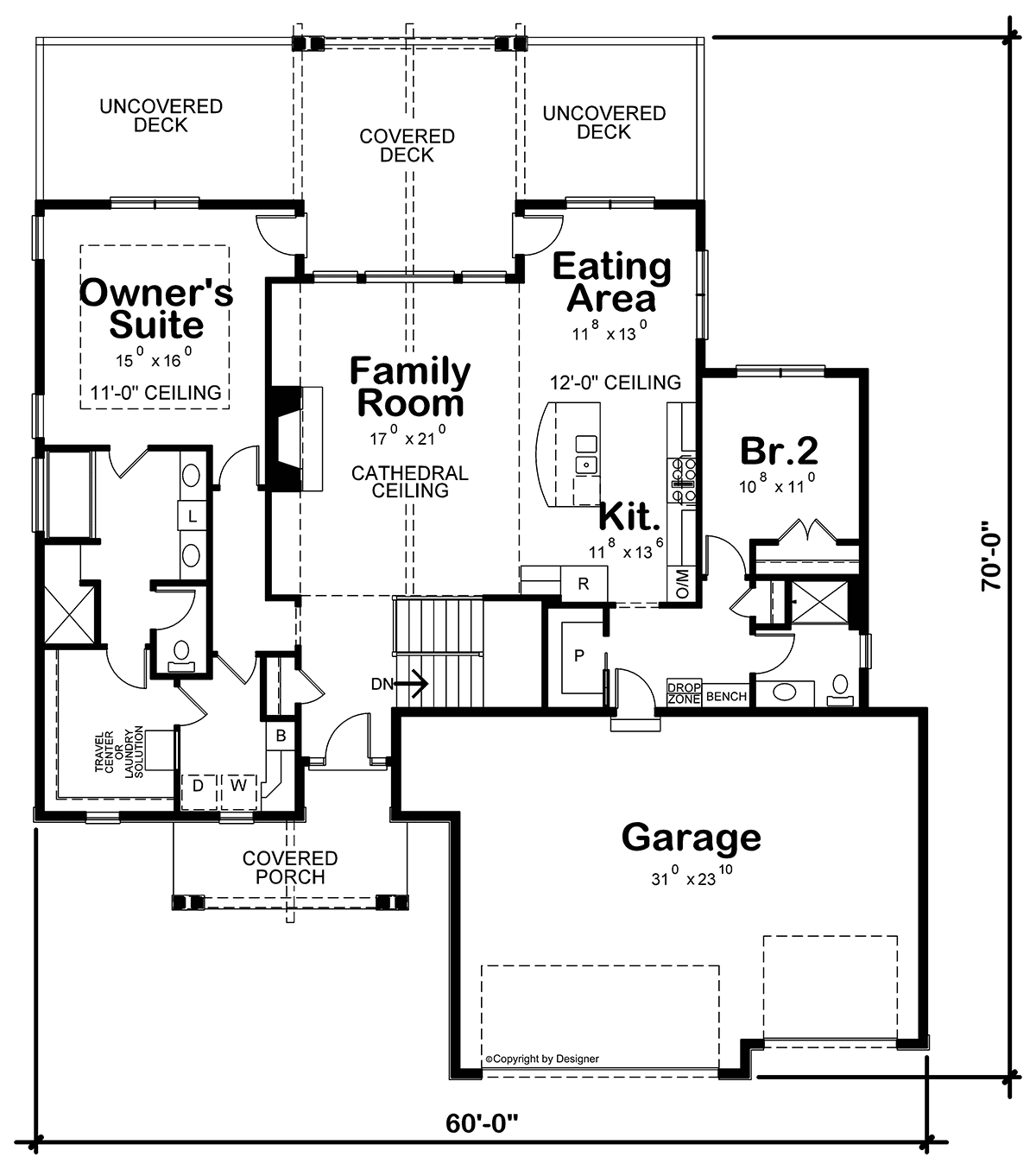 House Plan 81402 - Traditional Style with 3139 Sq Ft, 4 Bed, 2 Ba