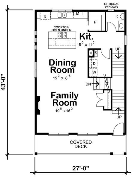 Contemporary House Plan 81411 with 3 Beds, 5 Baths, 2 Car Garage First Level Plan