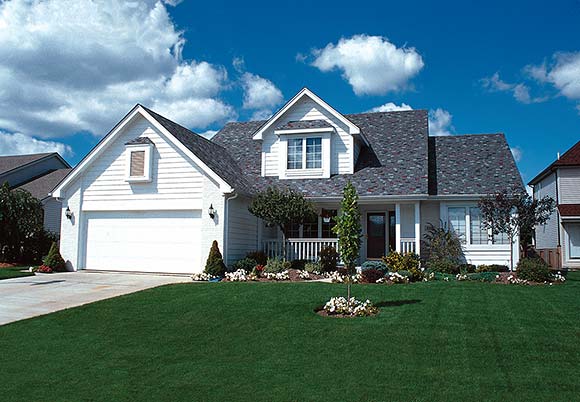 Traditional House Plan 81439 with 3 Beds, 3 Baths, 2 Car Garage Elevation
