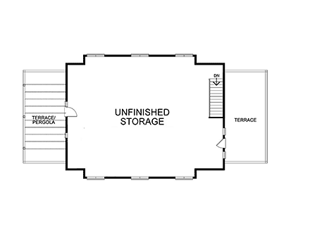 Country, Farmhouse 3 Car Garage Plan 81494 Second Level Plan