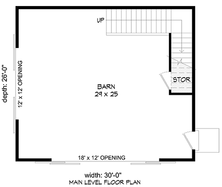 Barndominium, Country, Farmhouse, Traditional 2 Car Garage Plan 81543 First Level Plan