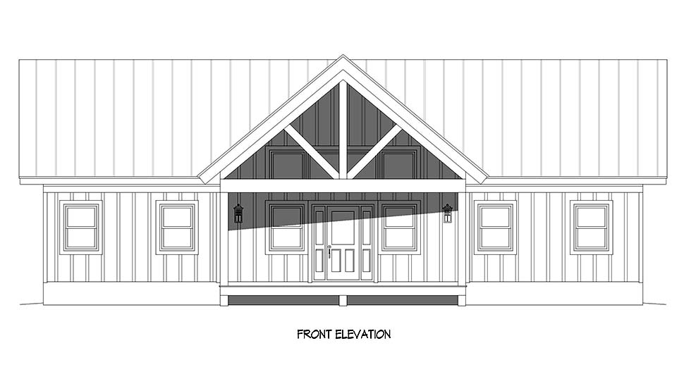 Country, Traditional Plan with 1571 Sq. Ft., 2 Bedrooms, 2 Bathrooms Picture 4