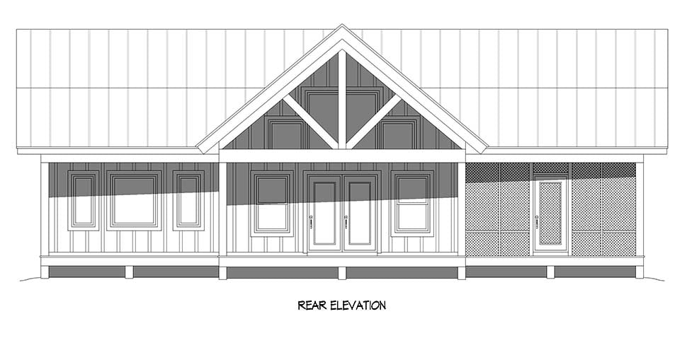 Country, Traditional Plan with 1571 Sq. Ft., 2 Bedrooms, 2 Bathrooms Picture 5