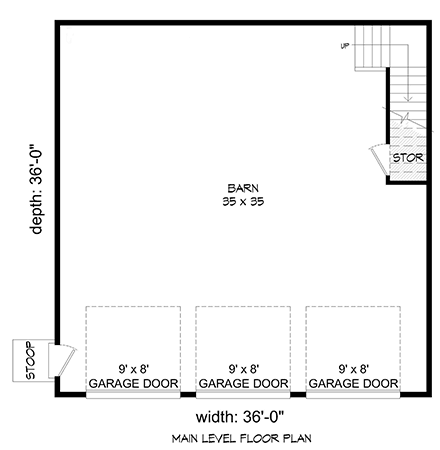 Country, Farmhouse, Traditional 3 Car Garage Plan 81566 First Level Plan