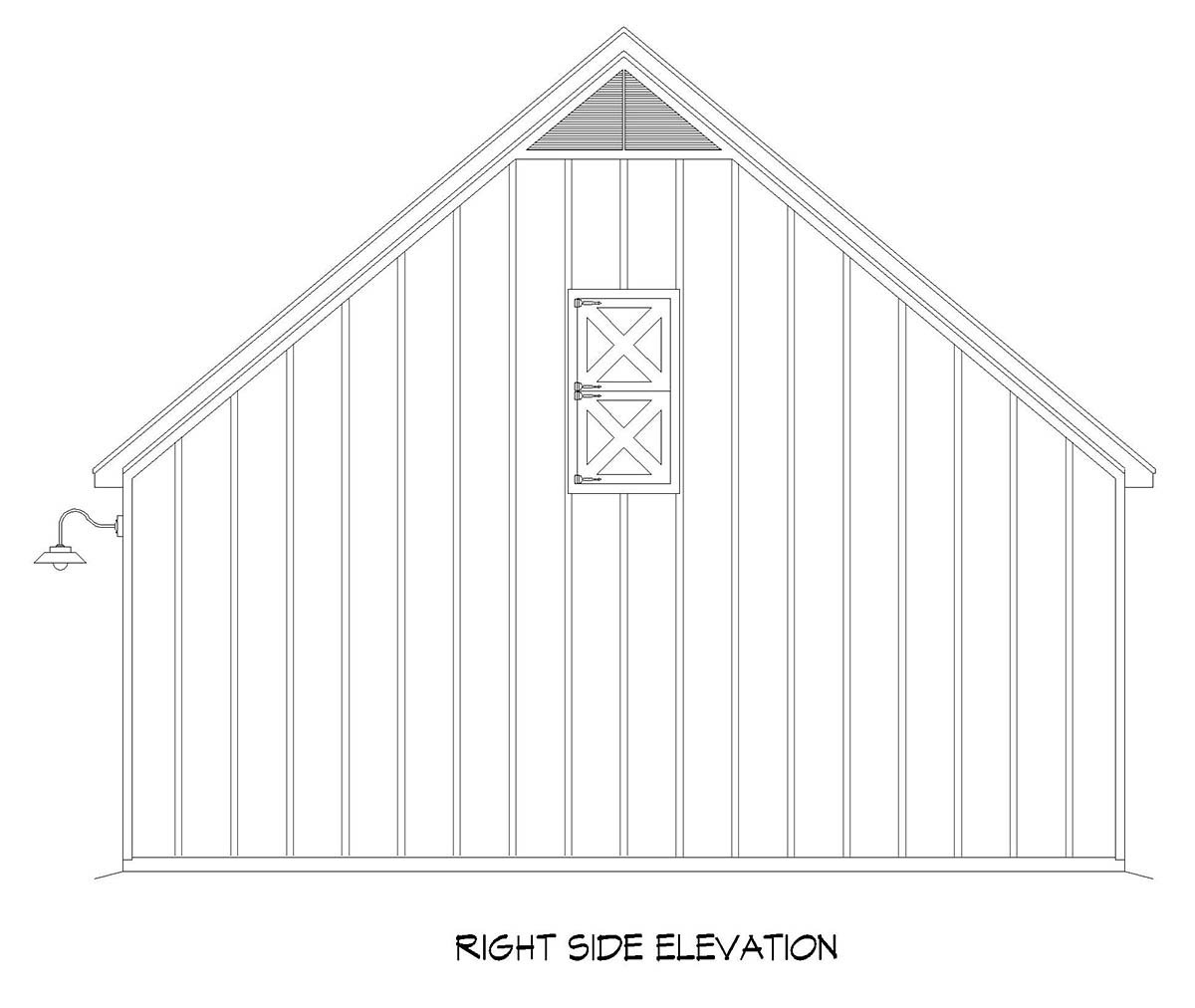 Garage Plan 81566 - 3 Car Garage Traditional Style