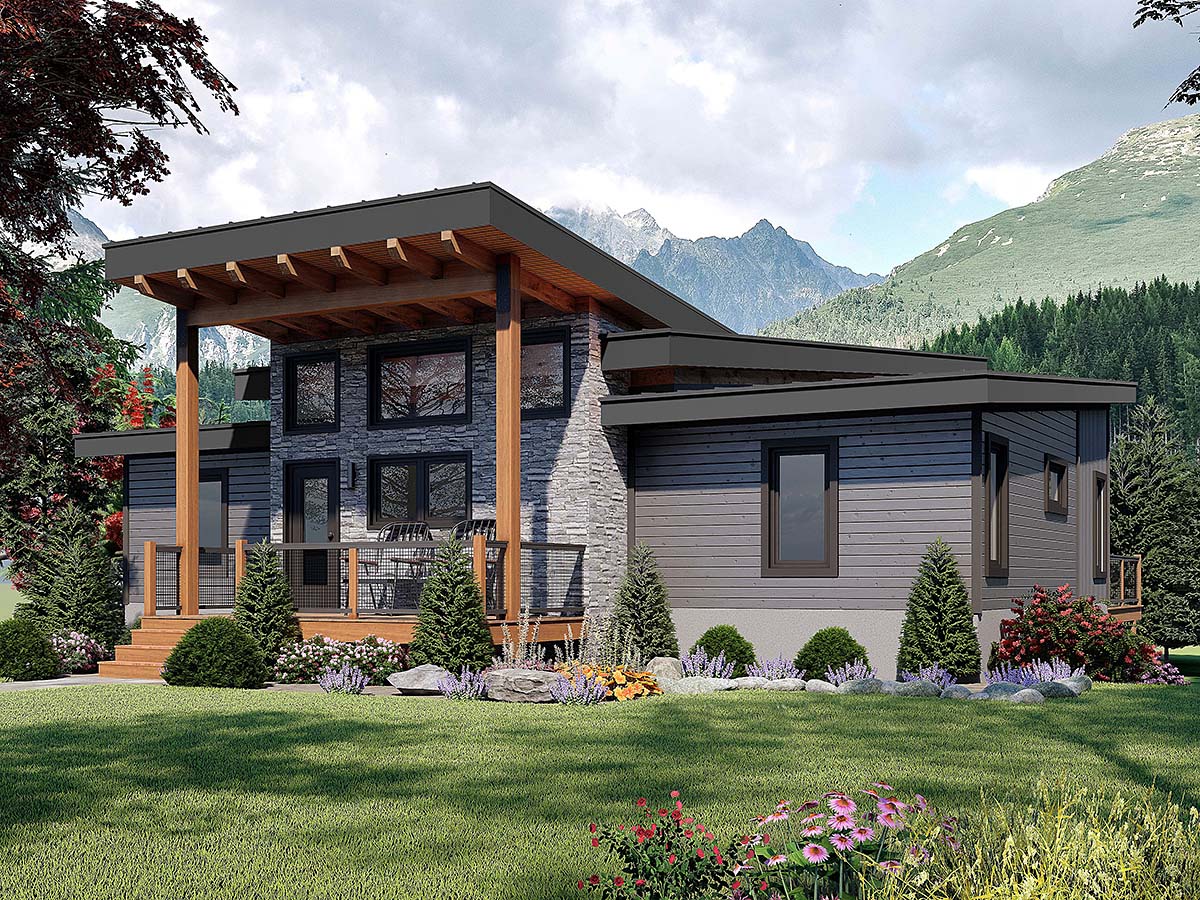Cabin, Cottage, Country, Farmhouse, Ranch, Traditional Plan with 2084 Sq. Ft., 3 Bedrooms, 3 Bathrooms Elevation
