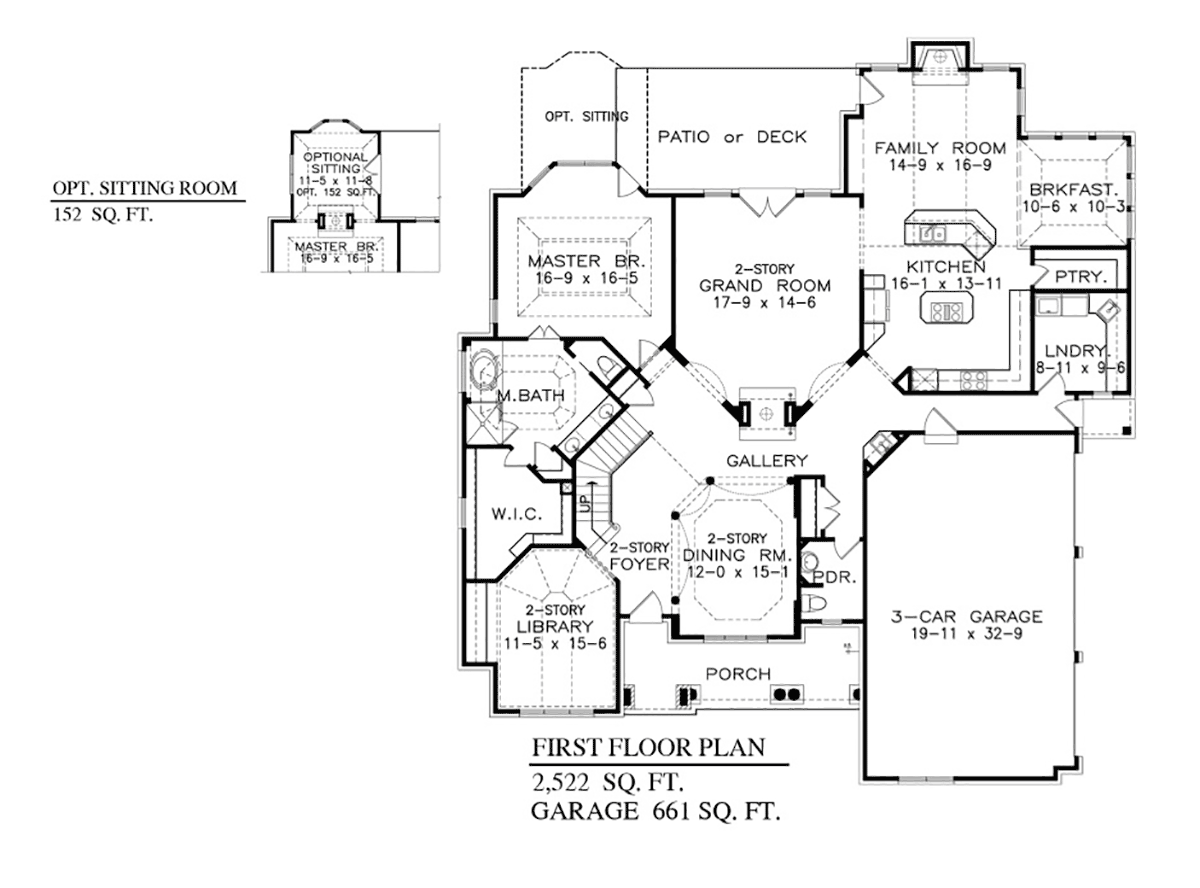 House Plan 81605 - Traditional Style with 3766 Sq Ft, 4 Bed, 3 Ba ...