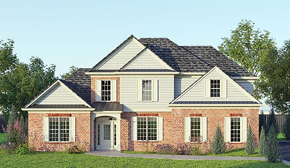 Traditional House Plan 81618 with 3 Beds, 3 Baths, 2 Car Garage Elevation