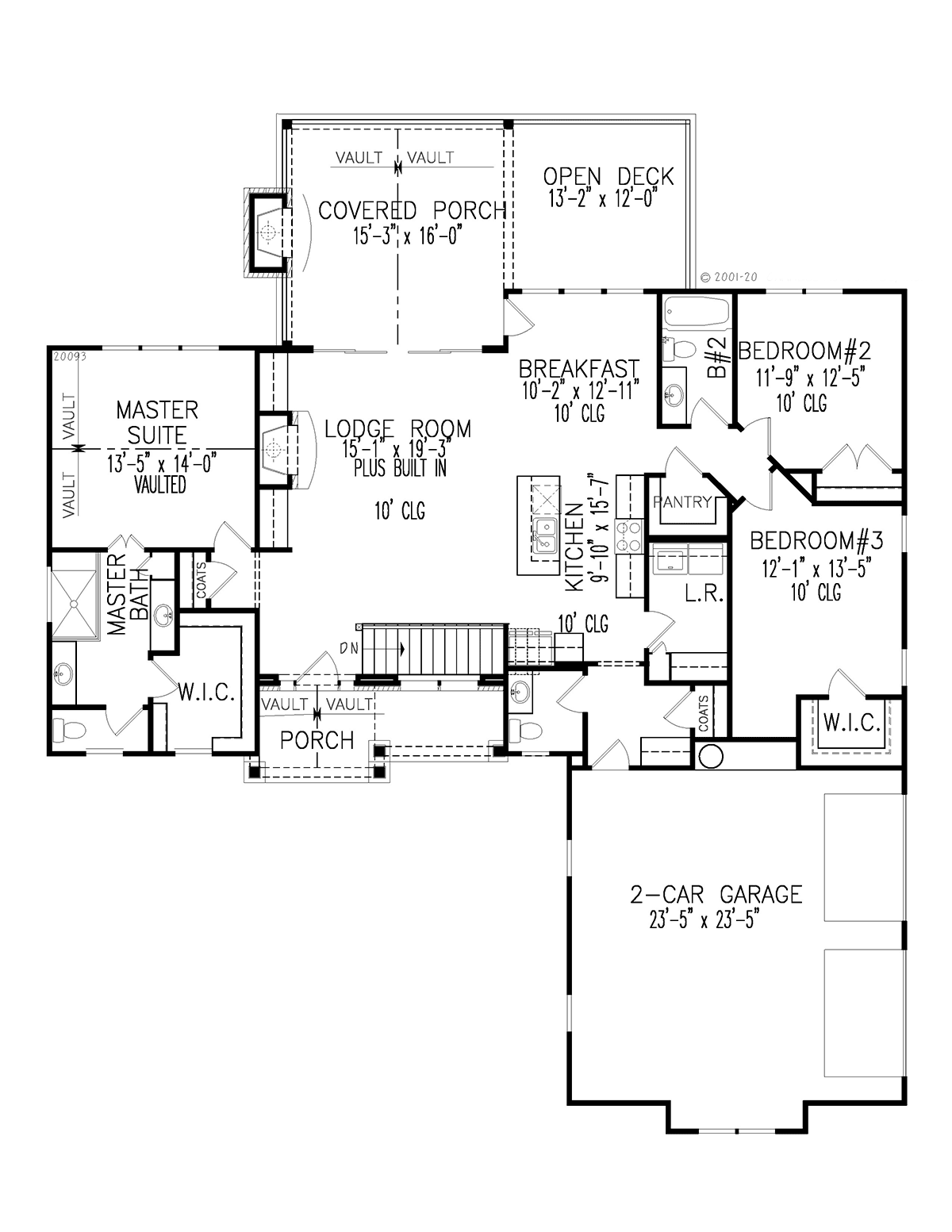 House Plan 81621 - Traditional Style with 1800 Sq Ft, 3 Bed, 2 Ba