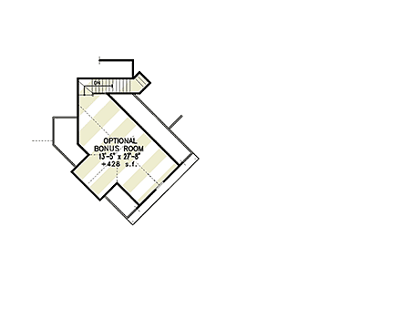 Farmhouse House Plan 81625 with 3 Beds, 3 Baths, 2 Car Garage Second Level Plan