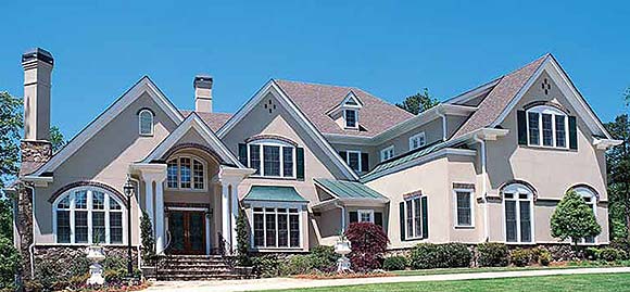 French Country, Traditional House Plan 81628 with 4 Beds, 5 Baths, 3 Car Garage Elevation
