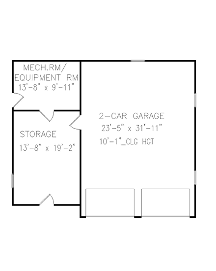 Cottage, Craftsman, Farmhouse 2 Car Garage Plan 81635 First Level Plan