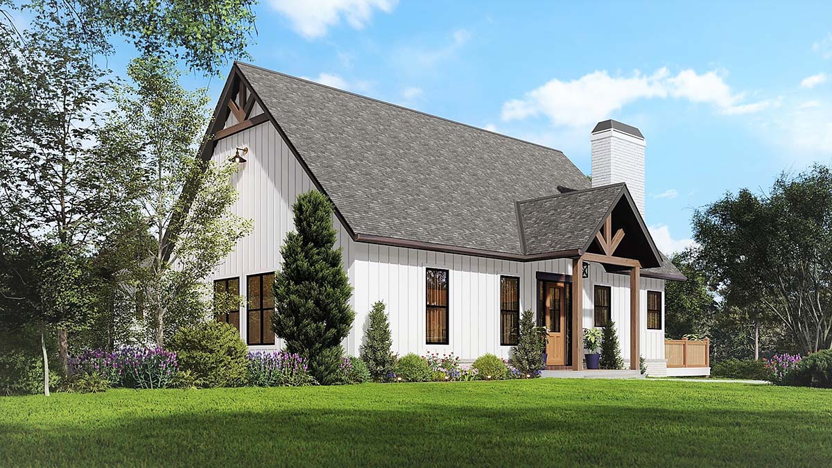 Farmhouse Plan with 3573 Sq. Ft., 5 Bedrooms, 4 Bathrooms Picture 3