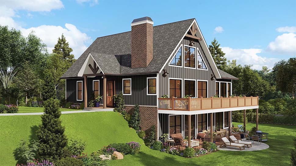 Farmhouse Plan with 3573 Sq. Ft., 5 Bedrooms, 4 Bathrooms Picture 5
