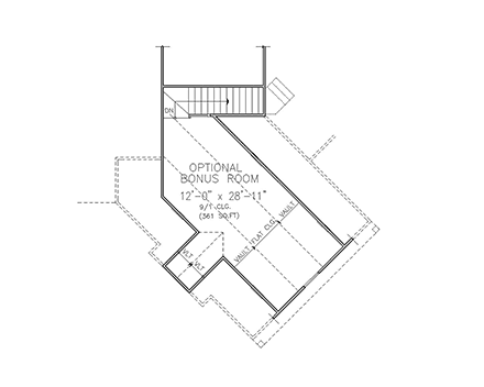 Craftsman, New American, Ranch House Plan 81649 with 3 Beds, 2 Baths, 2 Car Garage Second Level Plan