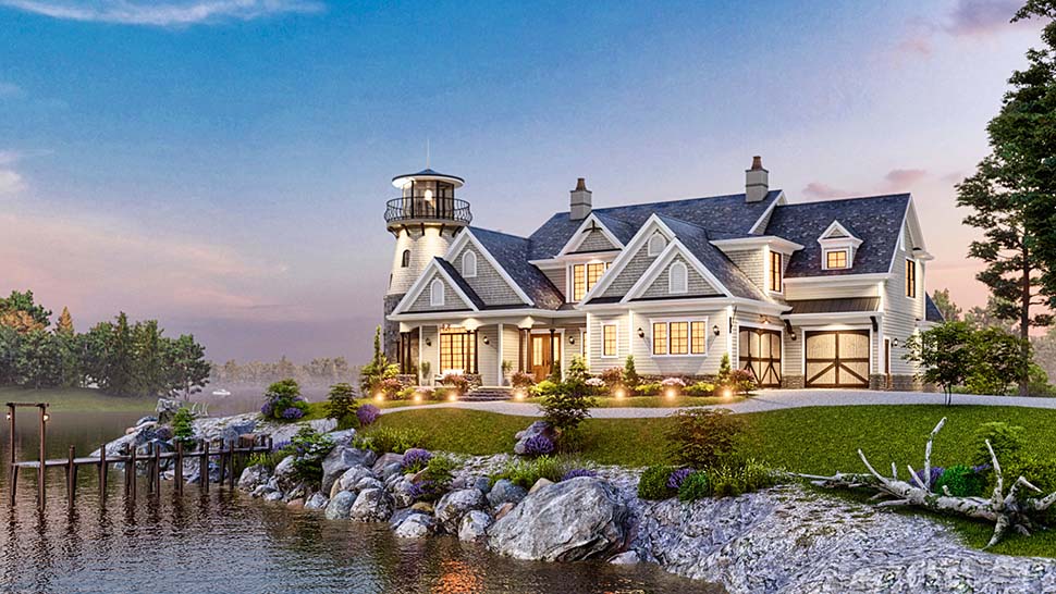 Cape Cod, Coastal, Colonial, Cottage, Craftsman, Traditional Plan with 3448 Sq. Ft., 4 Bedrooms, 4 Bathrooms, 3 Car Garage Picture 11