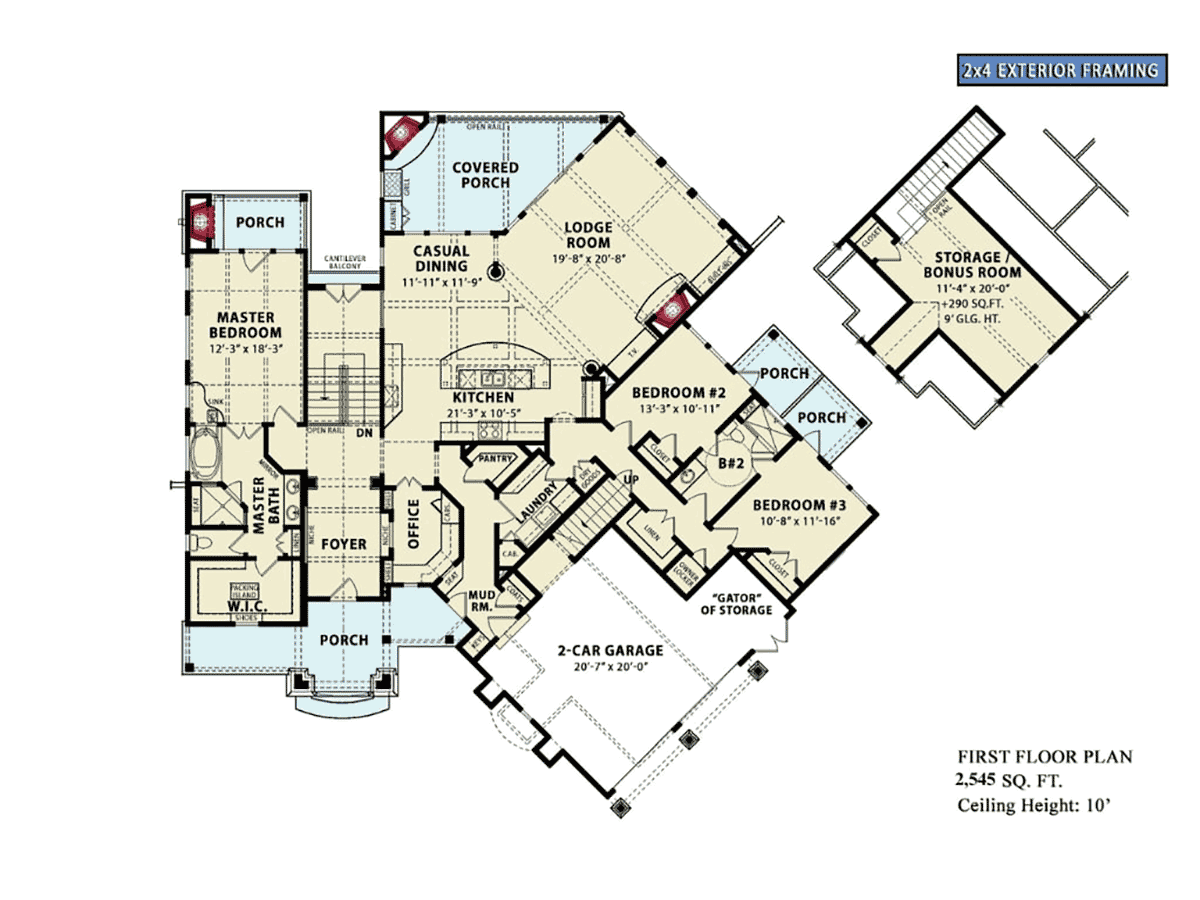 House Plan 81679 Craftsman Style With 2545 Sq Ft 3 Bed 2 Bath House Plan 81679 Craftsman Style With 2545 Sq Ft 3 Bed 2 Bath
