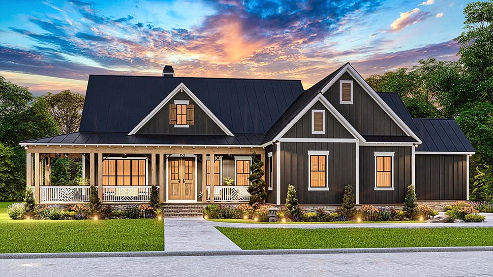Craftsman, Ranch Plan with 2761 Sq. Ft., 3 Bedrooms, 3 Bathrooms, 2 Car Garage Picture 7