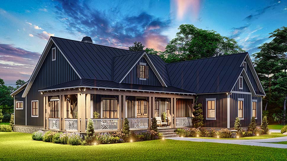 Craftsman, Ranch Plan with 2761 Sq. Ft., 3 Bedrooms, 3 Bathrooms, 2 Car Garage Picture 8