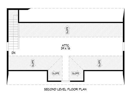 Cape Cod, Country, Farmhouse, Ranch, Saltbox, Traditional 3 Car Garage Plan 81700 Second Level Plan